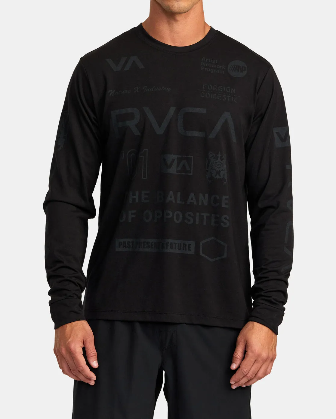 All Brand Long Sleeve Workout Shirt - Black 2