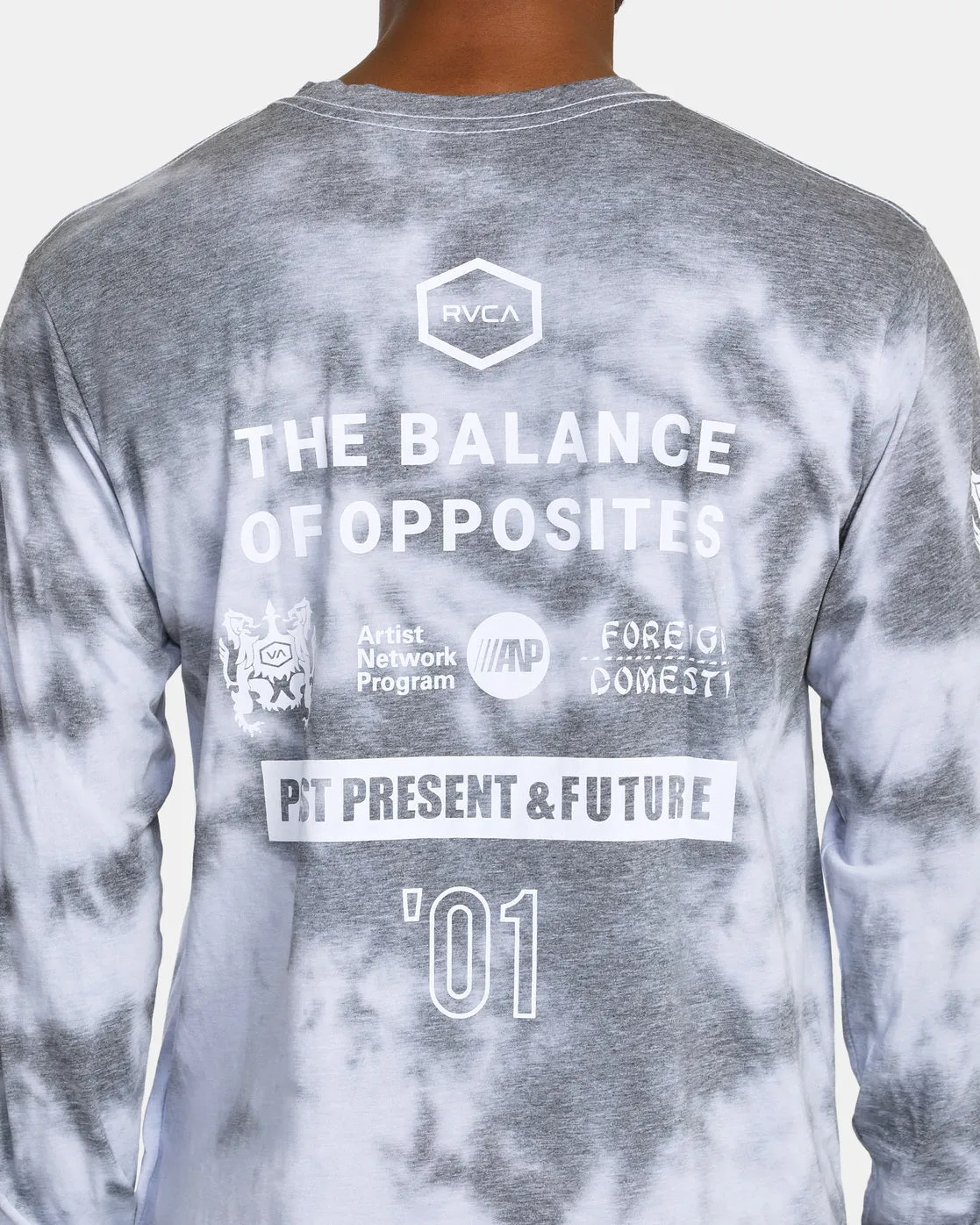 All Brand Long Sleeve Workout Shirt - Black Tie Dye