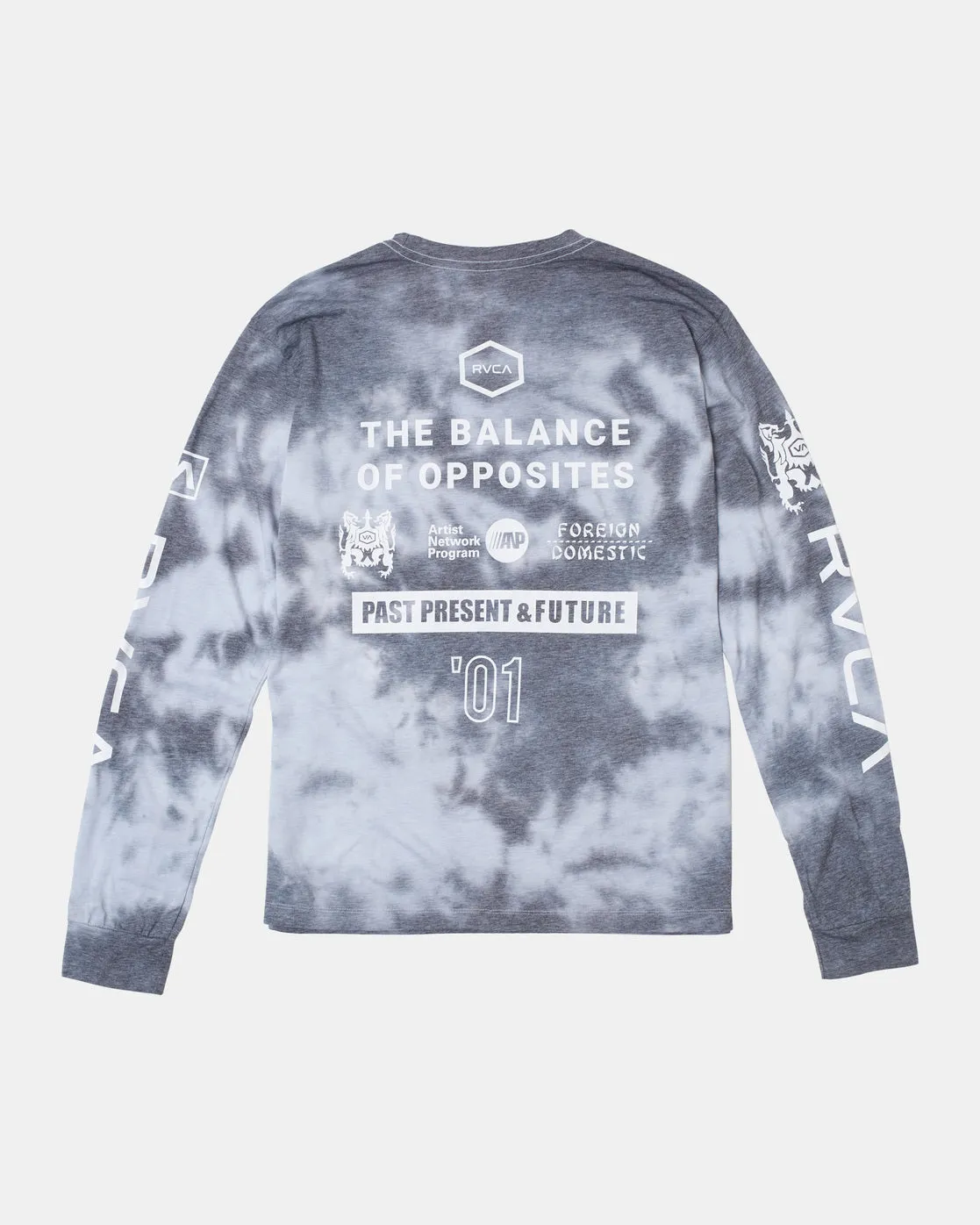 All Brand Long Sleeve Workout Shirt - Black Tie Dye