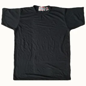 Black 55% Hemp, 45% organic Cotton crew Tee