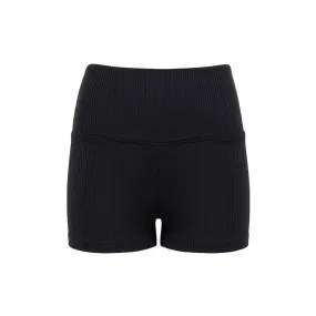 Black Rib Micro Bike Short