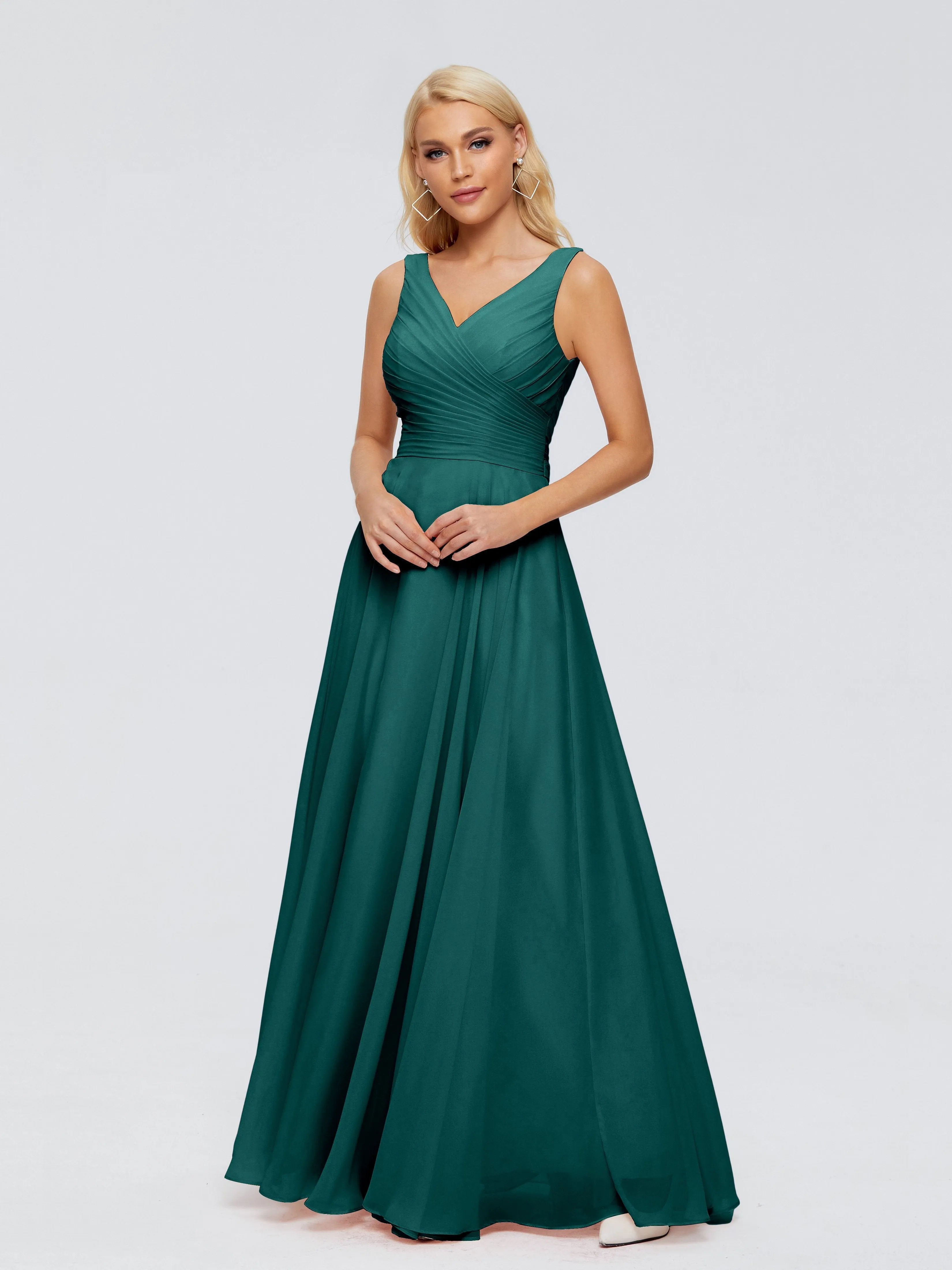 Bridesmaid Dresses Peacock Ryleigh Flowy Chiffon Bridesmaid Dresses With Bow