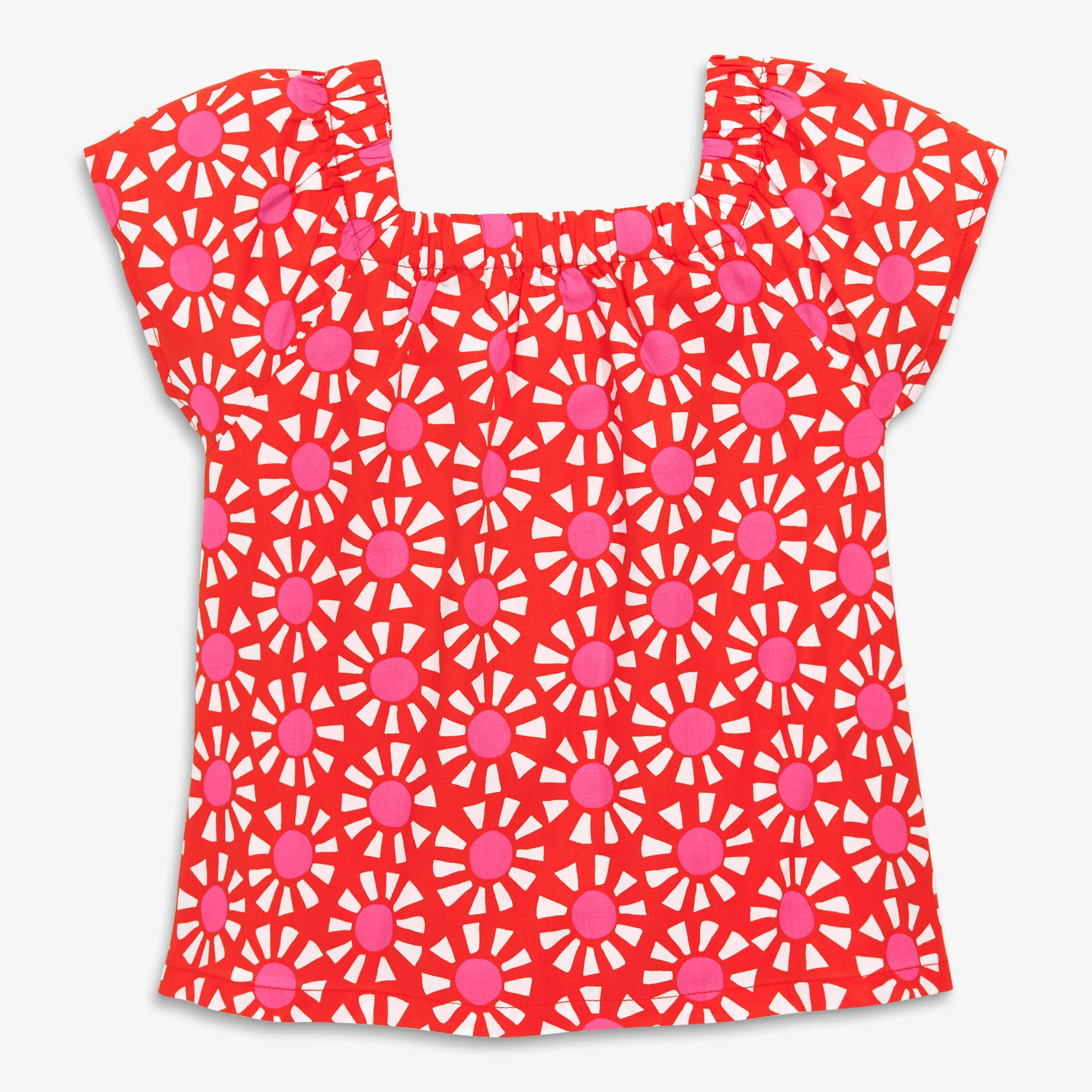 Clearance kids picnic top in cutout suns