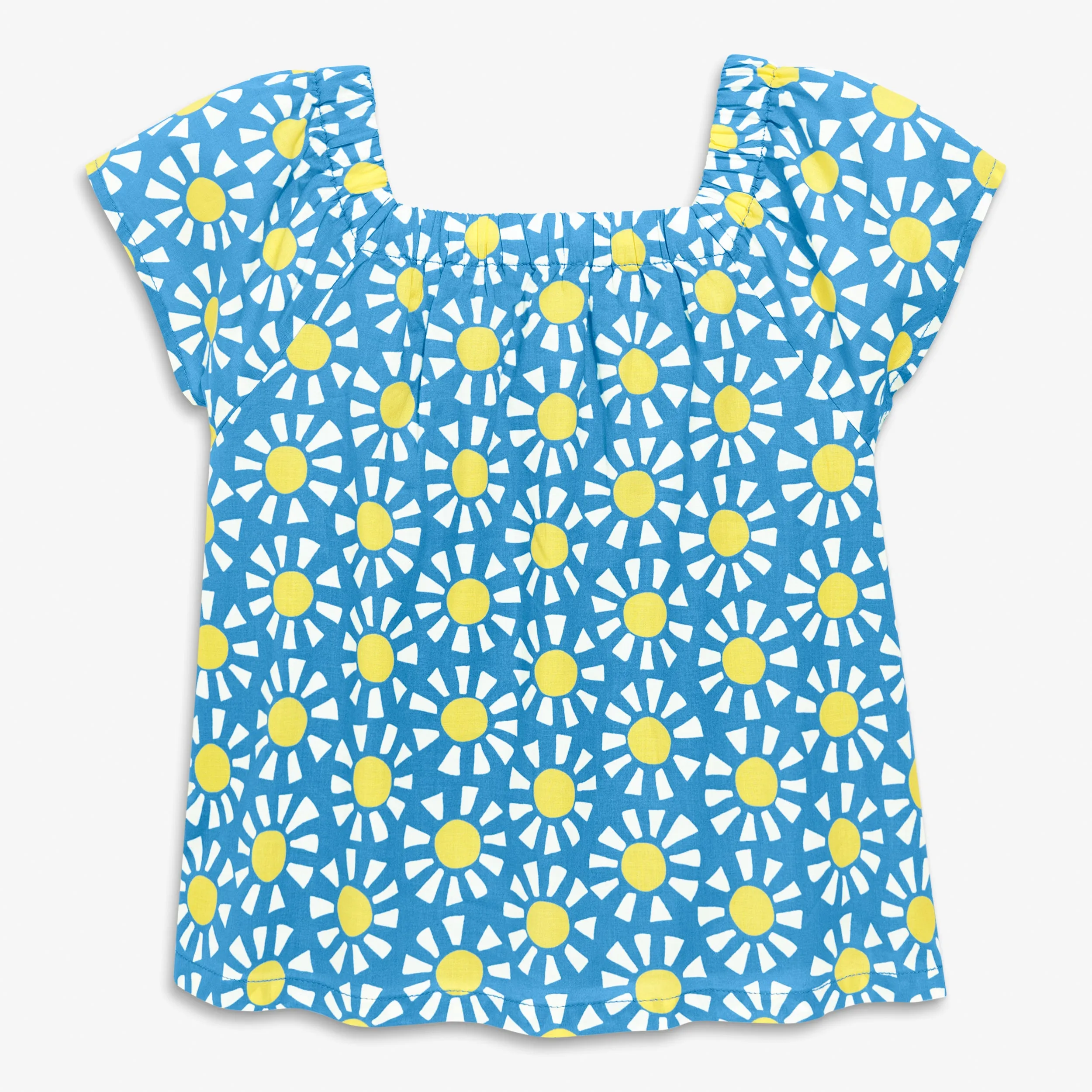 Clearance kids picnic top in cutout suns