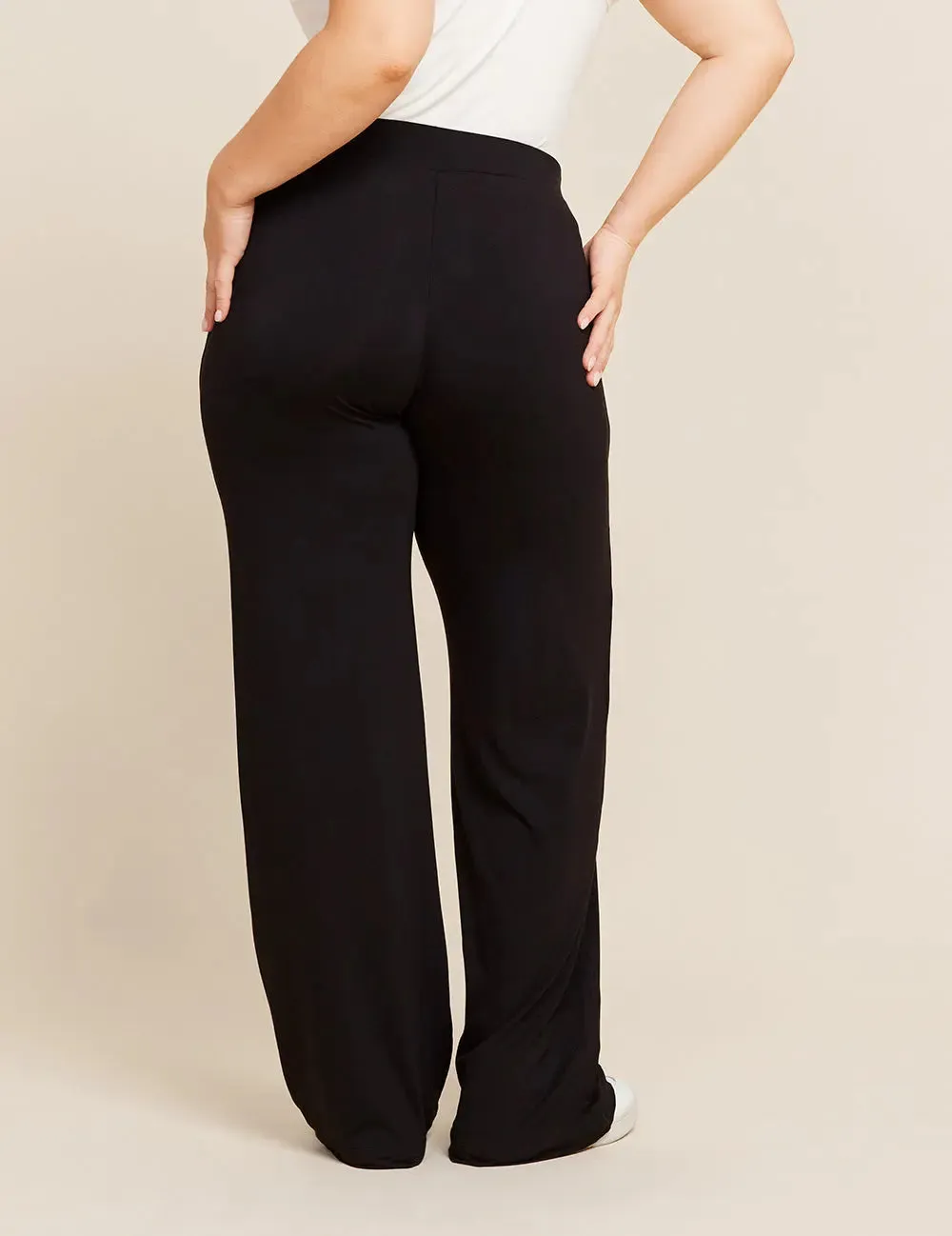 Downtime Black Wide Leg Lounge Trousers