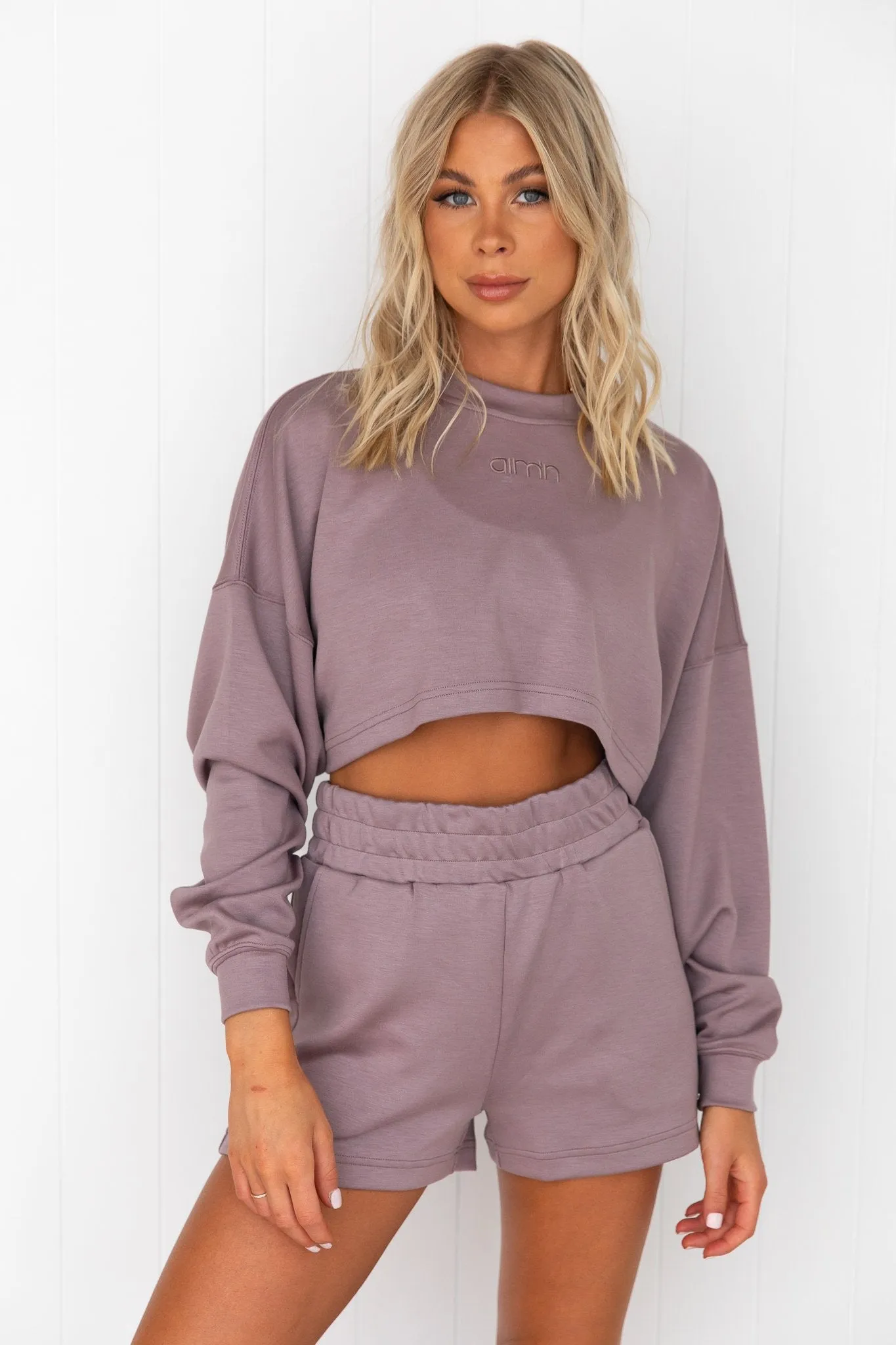 Dusty Violet Comfy Sweat Shorts