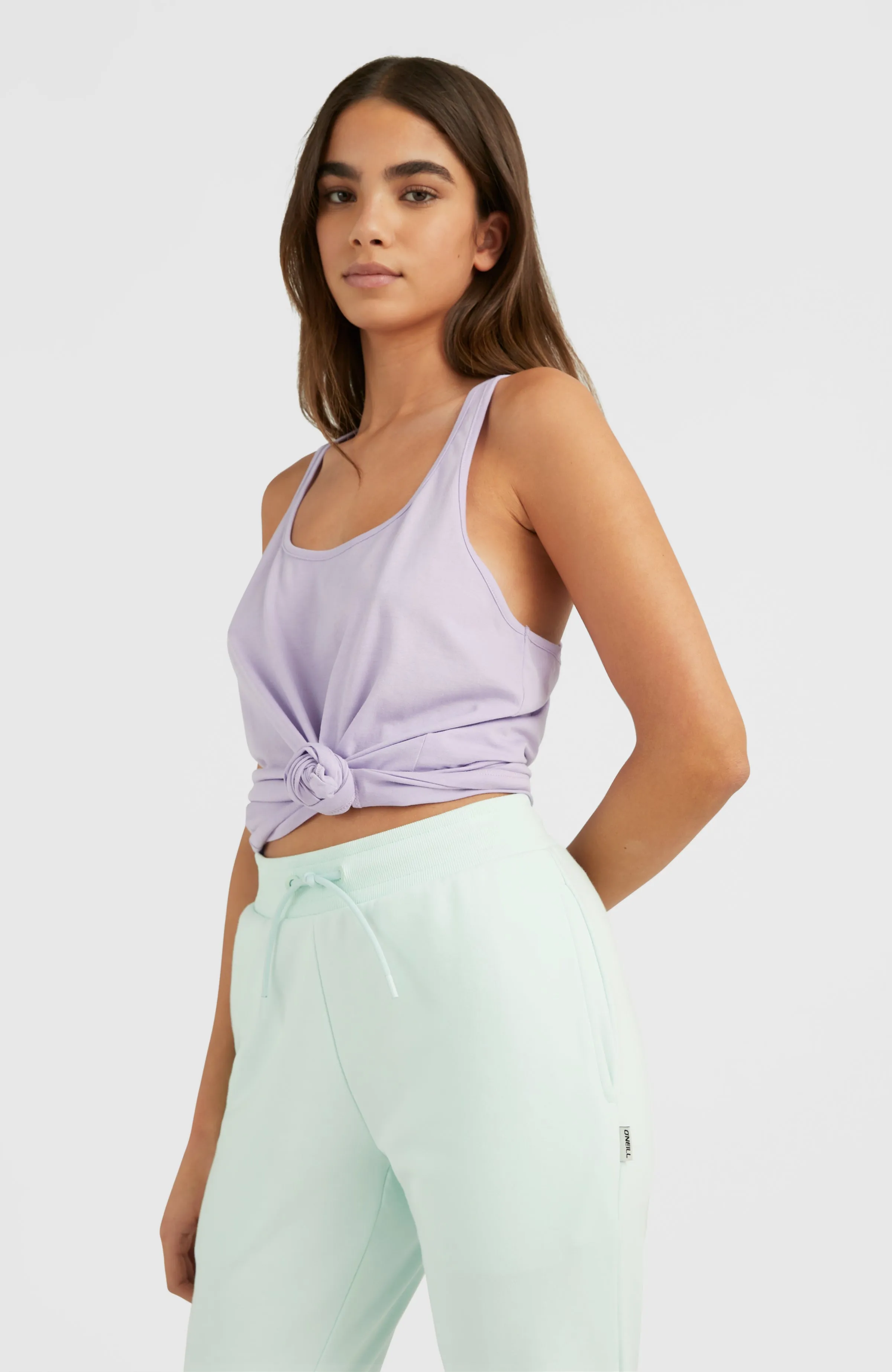 Essentials Racer Back Tanktop | Purple Rose