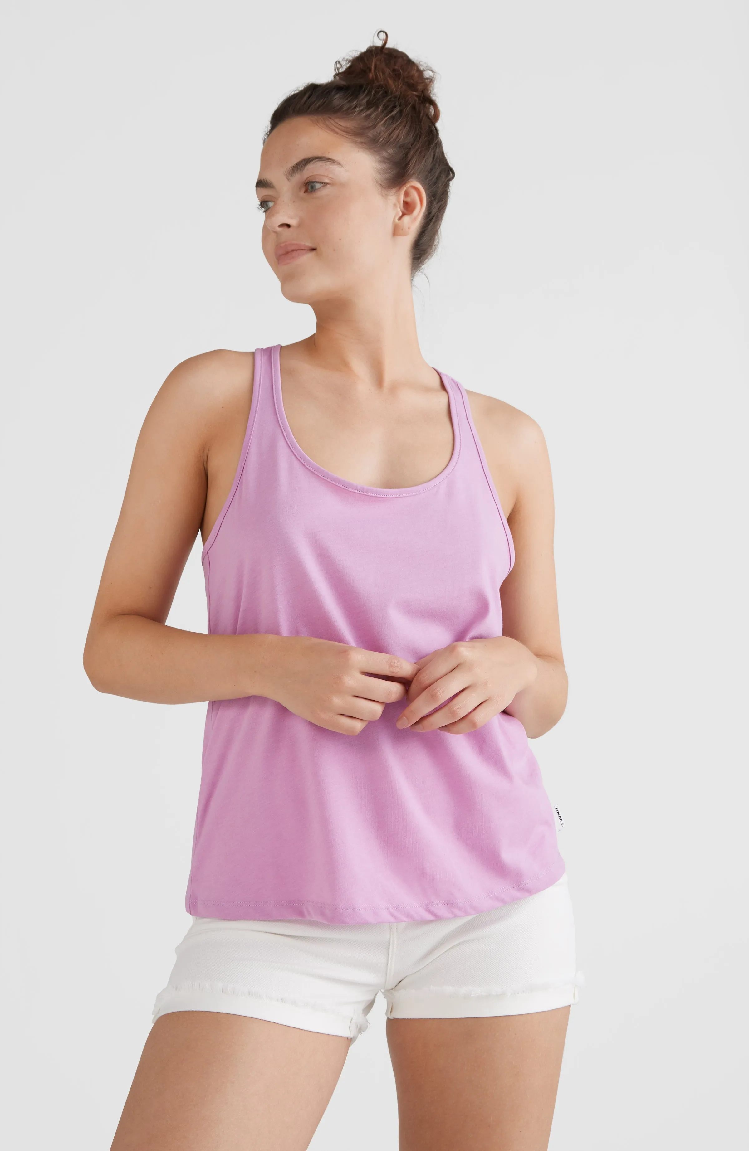 Essentials Racer Back Tanktop | Violet Tulle