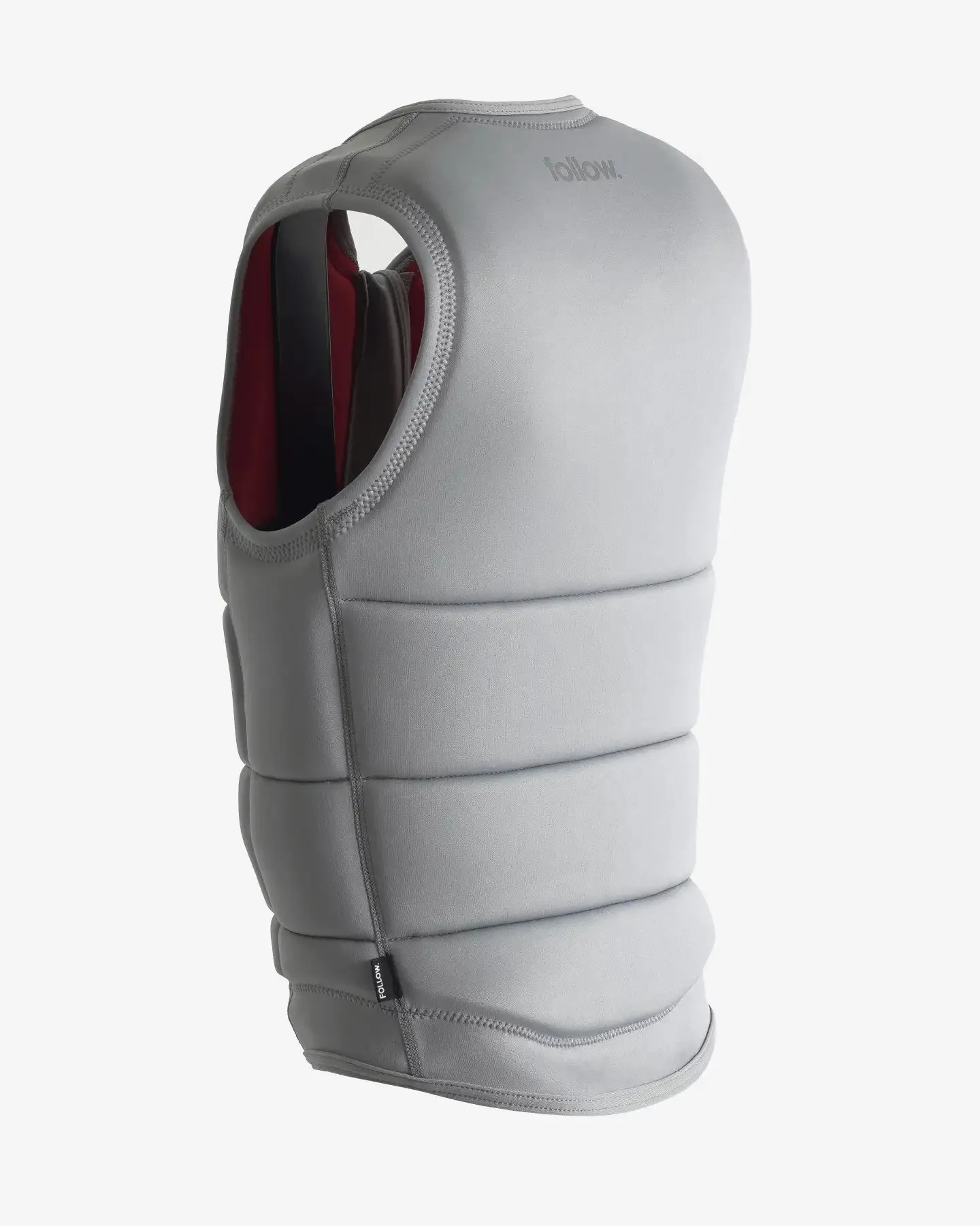 Follow Corp Impact Vest - Light Grey/Red