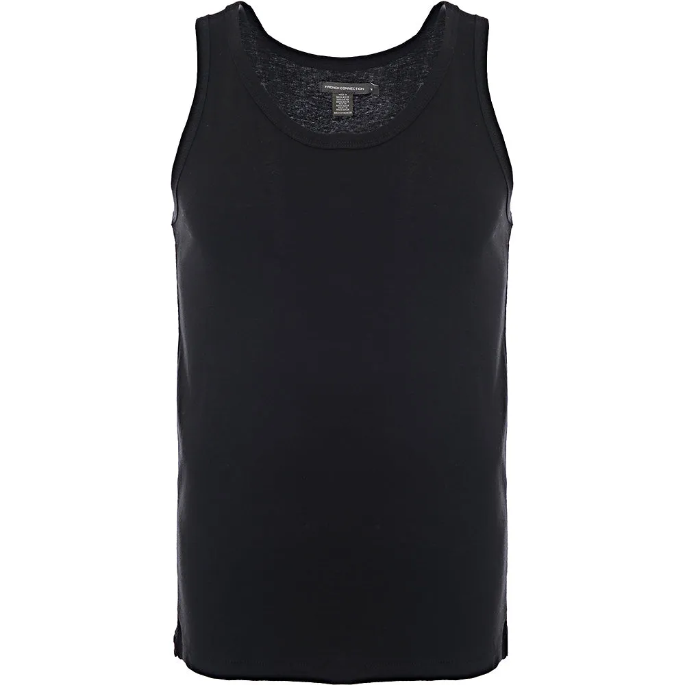 French Connection Mens Black/White/Grey 3-Pack Classic Vests