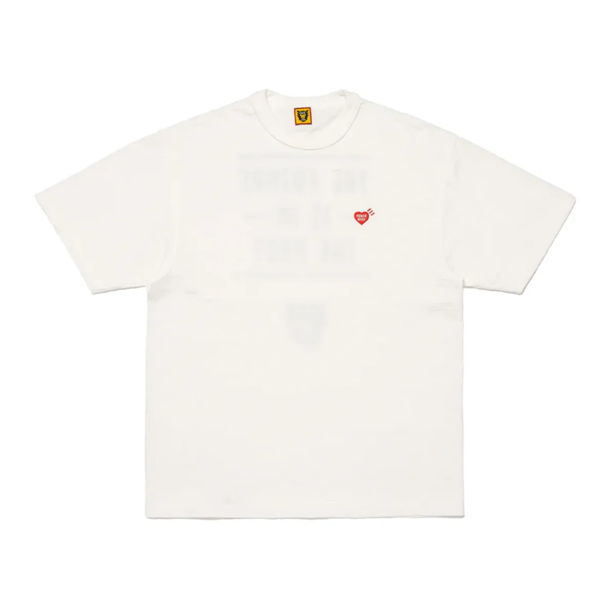 Human Made Heart Badge Slogan Tee White