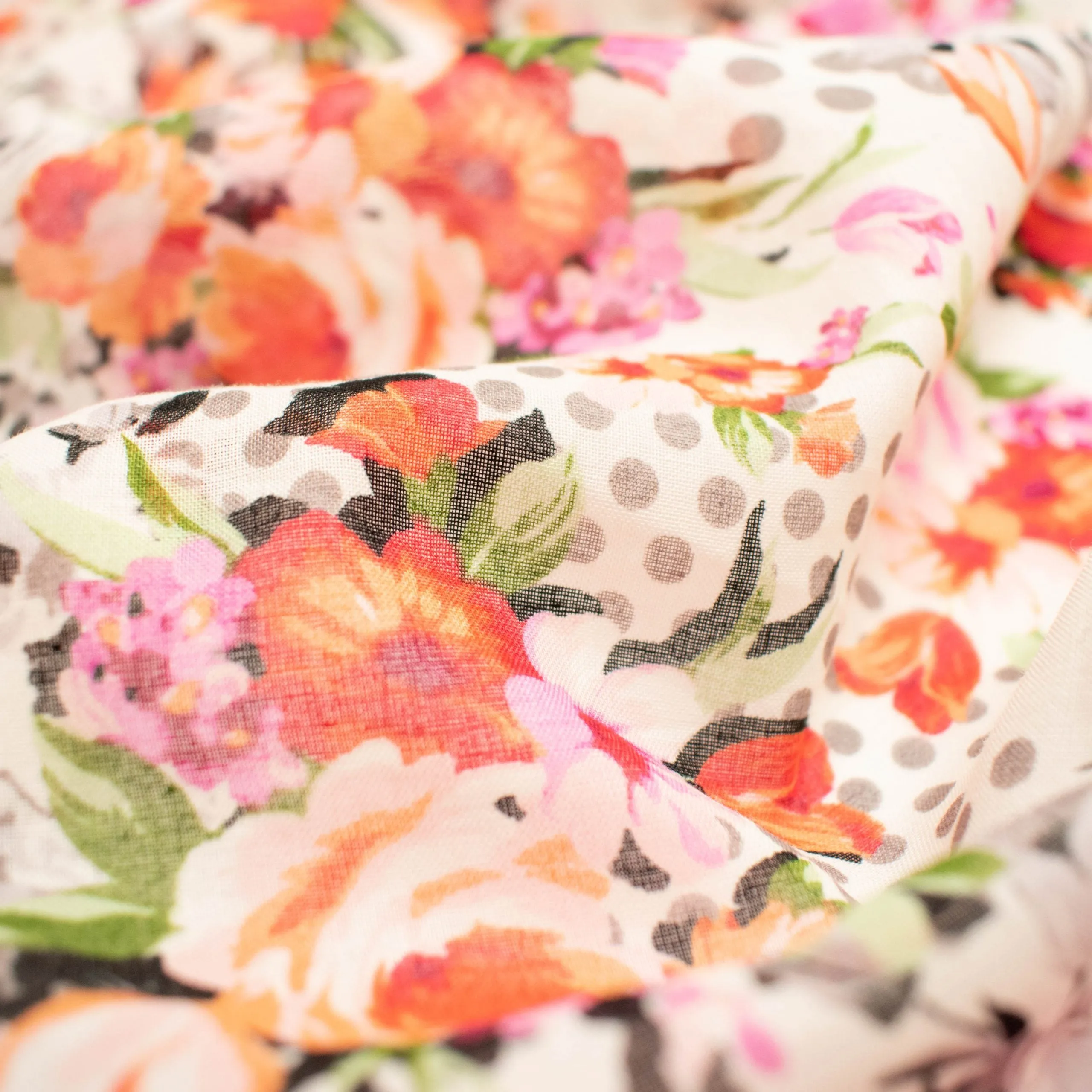 Japanese Pure Cotton Lawn Floral Prints Design-101