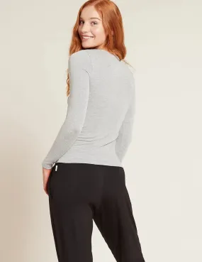 Light Grey Bamboo Women's Long Sleeve Top