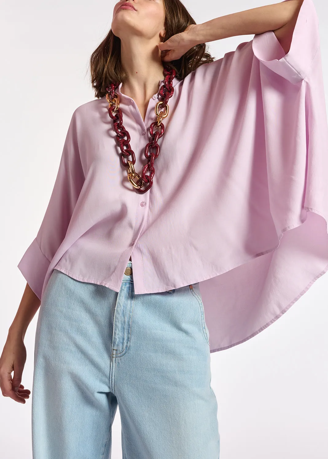 Lilac oversized top