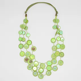 Lime Iridescent Arabella Necklace