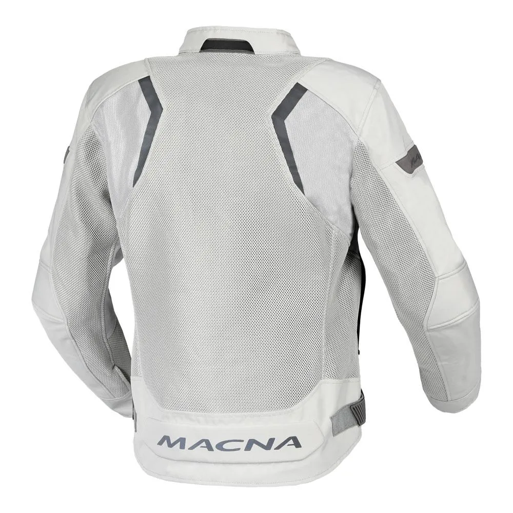 MACNA VELOTURA MOTORCYCLE JACKET LIGHT GREY