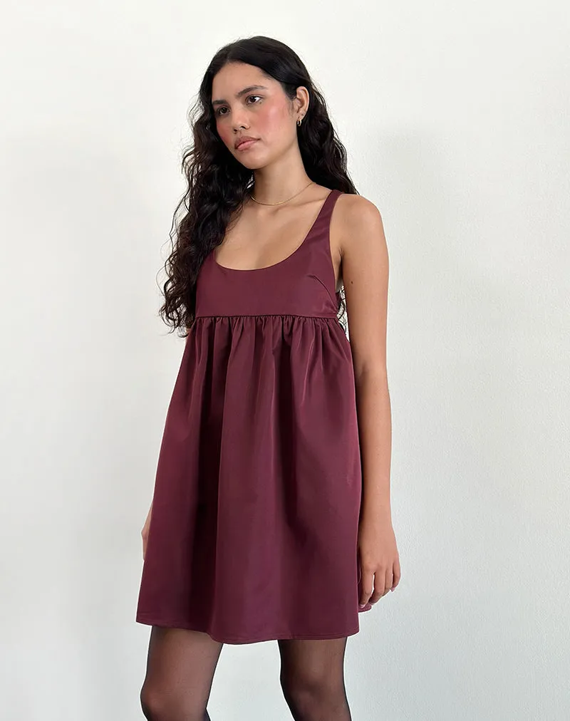 Marona Dress in Dark Berry