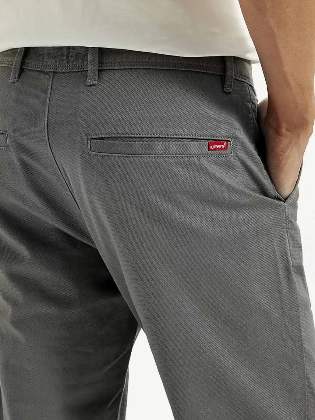 Men's Grey Relaxed Fit Trousers