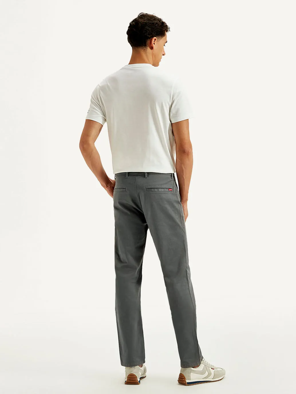 Men's Grey Relaxed Fit Trousers