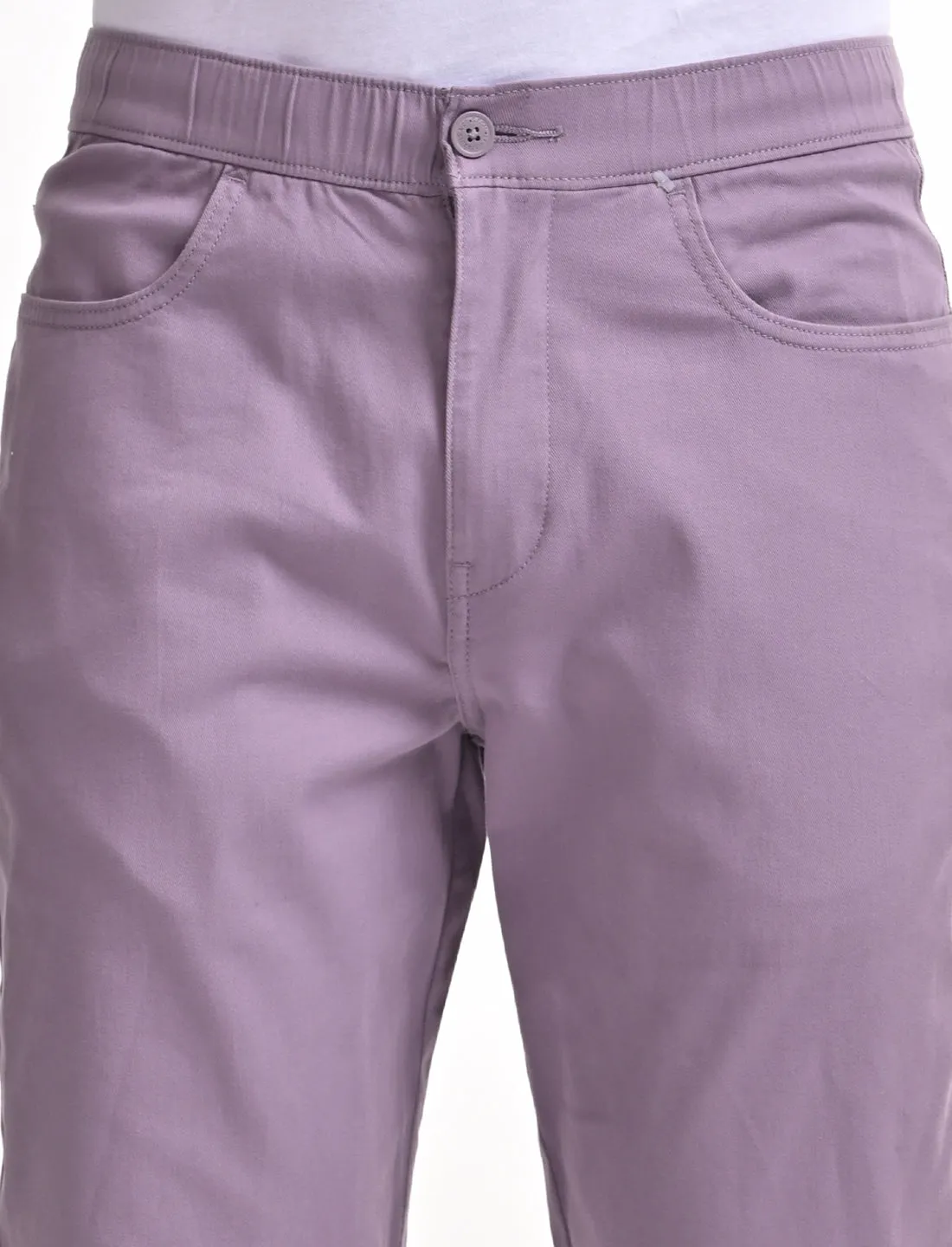 Men's Relaxed Fit Purple Jogger Cargos