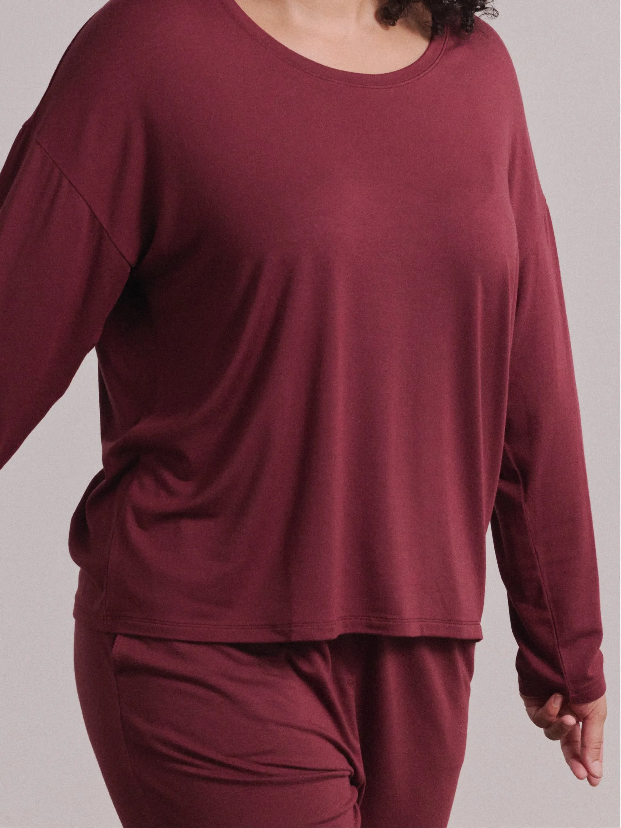 Modal Pajama Long Sleeve Tee