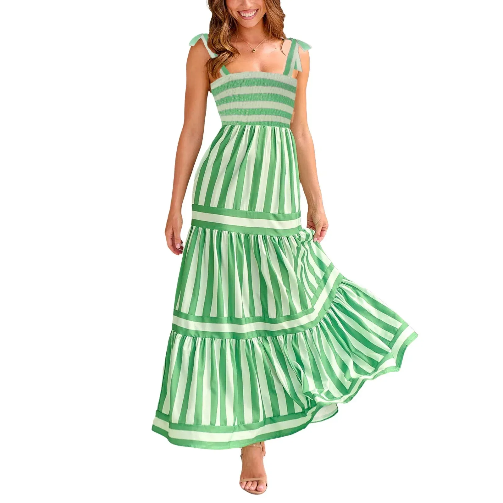 Naomi - Elegant Striped Summer Beach Dress for Women