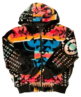 Native American Style Design Super Soft Zipper Kids Jacket