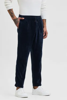 Navy Corduroy Relaxed Fit Trousers