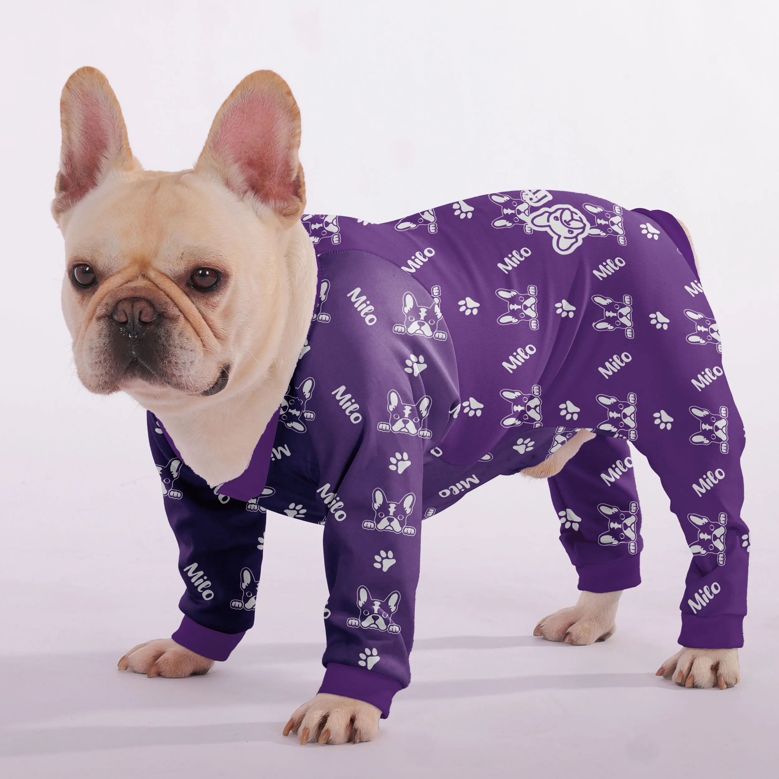 Nova - Personalized French Bulldog Pajamas with Frenchie’s Name – Ultra-Soft, Cozy, and Adorably Stylish!