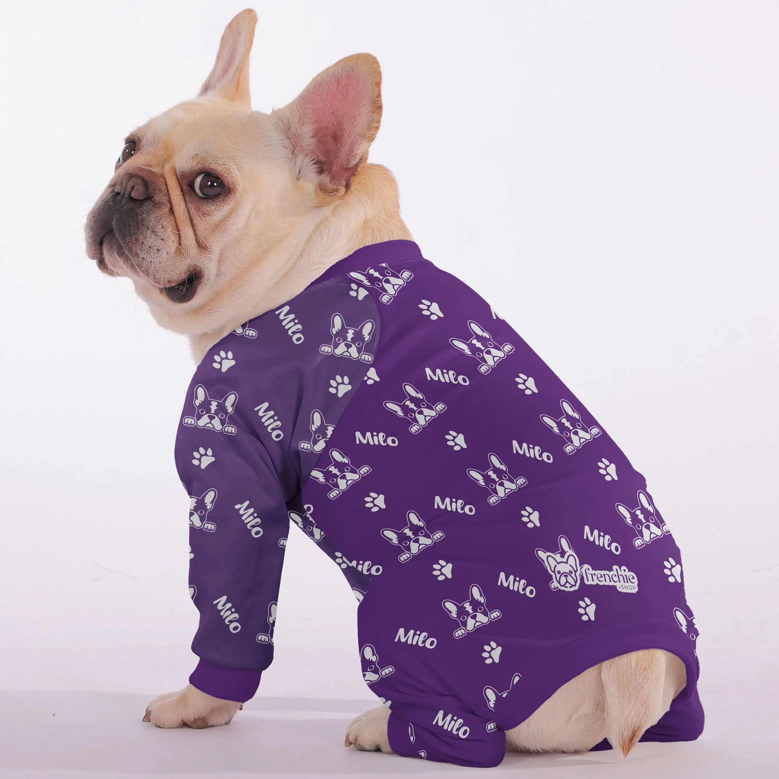 Nova - Personalized French Bulldog Pajamas with Frenchie’s Name – Ultra-Soft, Cozy, and Adorably Stylish!