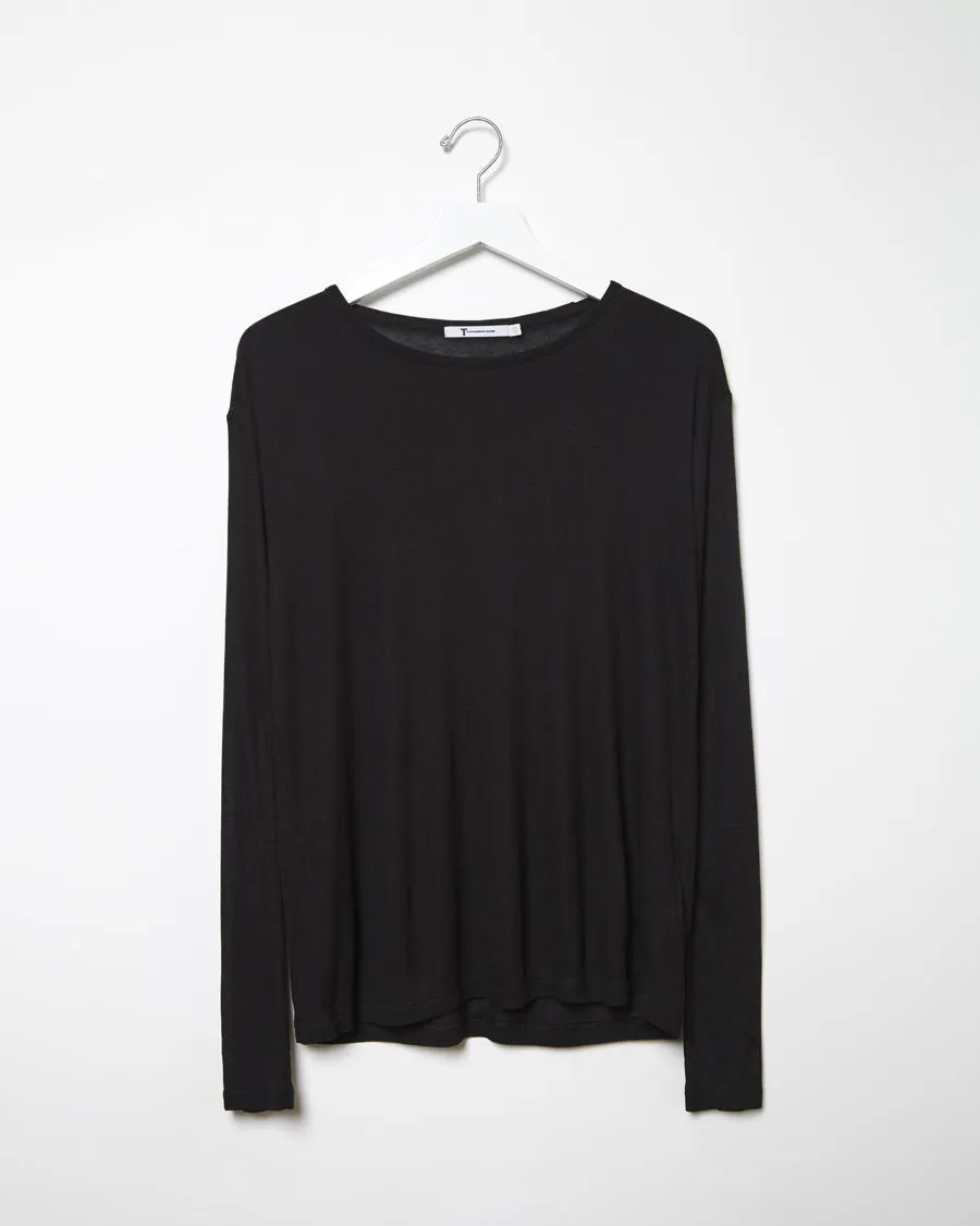 Oversized Ribbed Melange Longsleeve