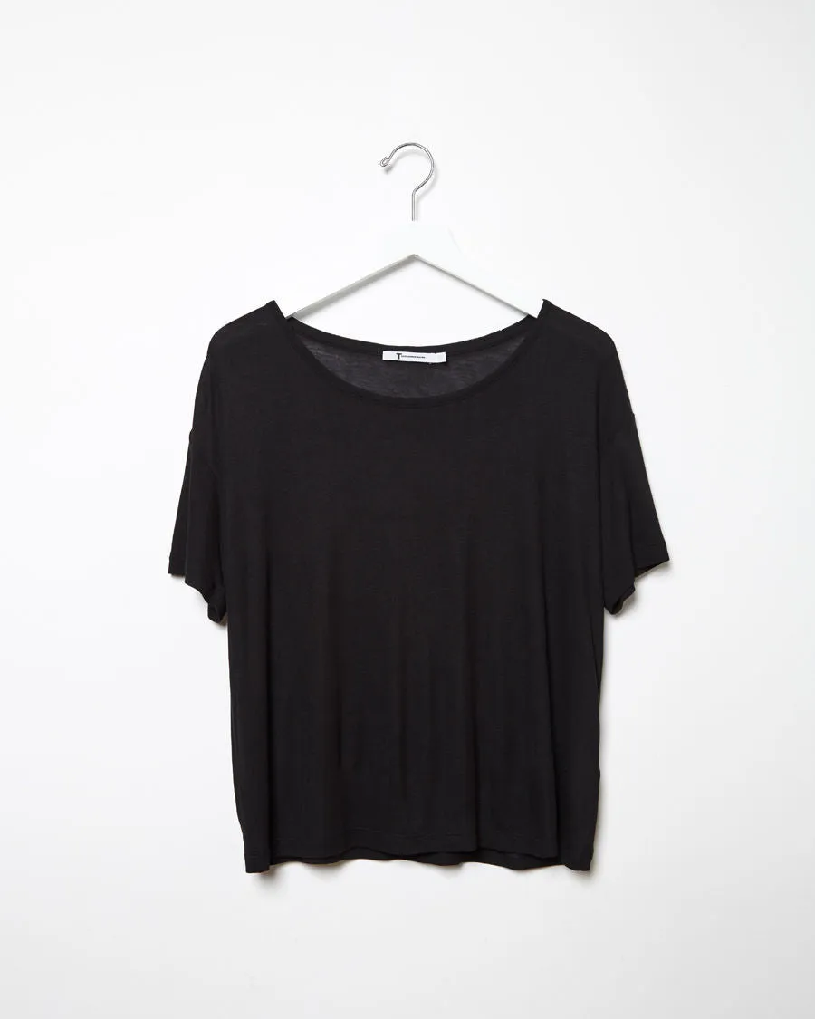 Oversized Ribbed Melange Tee