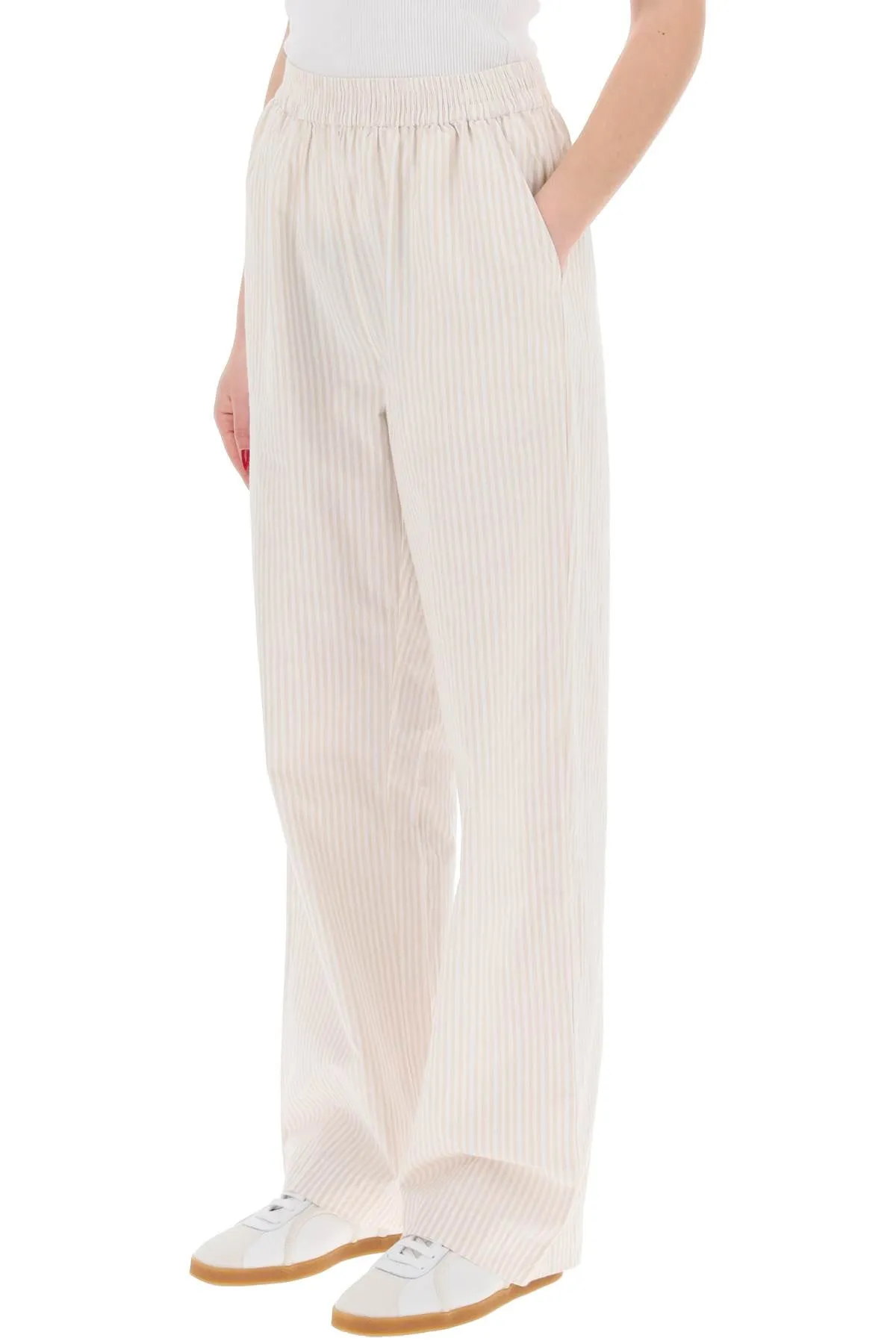 "organic cotton striped claudia pants"