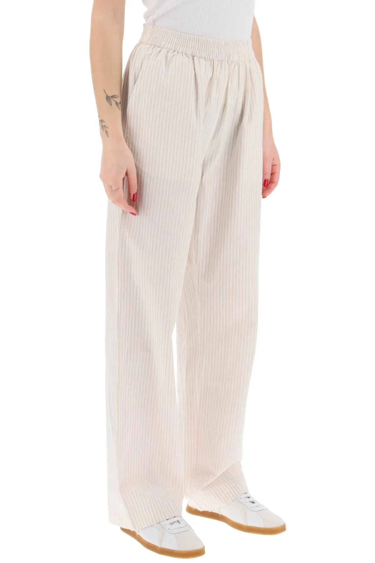 "organic cotton striped claudia pants"