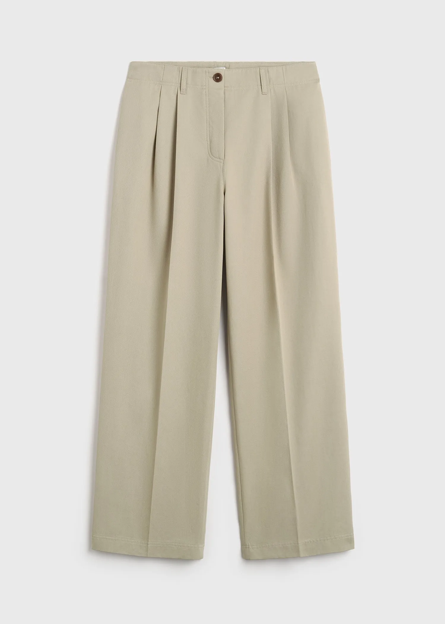 Relaxed chino trousers desert