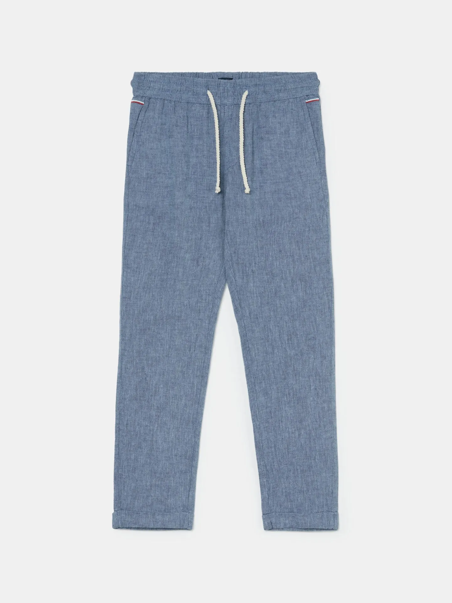 Relaxed Linen Chino Trousers