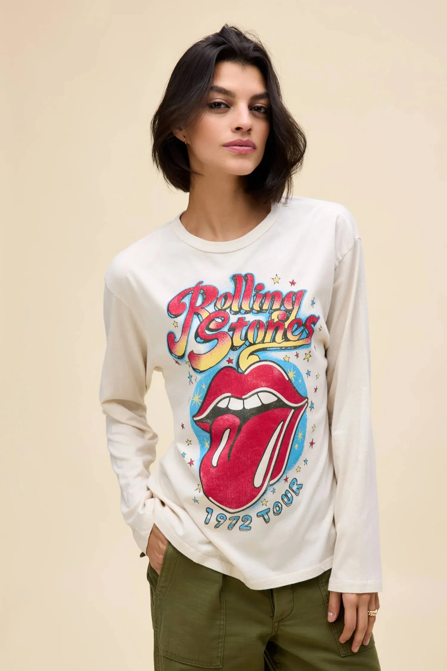 rolling stones 1972 tour long sleeve tee