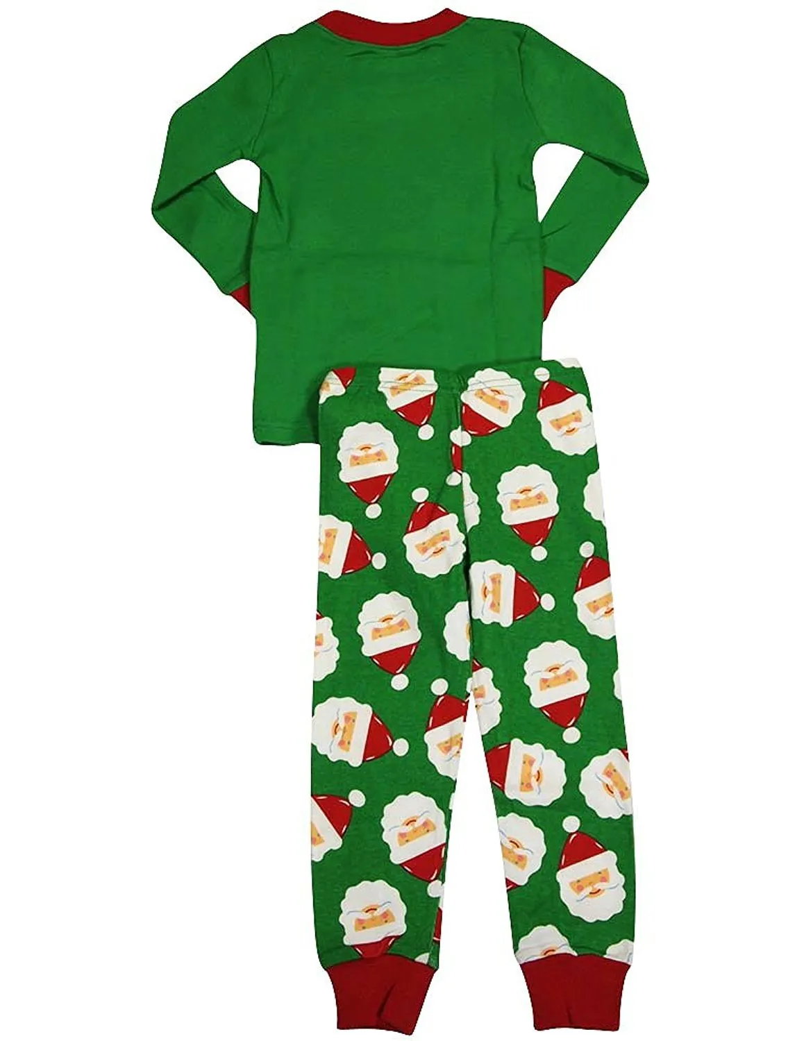 Sara's Prints - Little Boys Long Sleeve Long John Holiday Pajamas, Green 35308-2