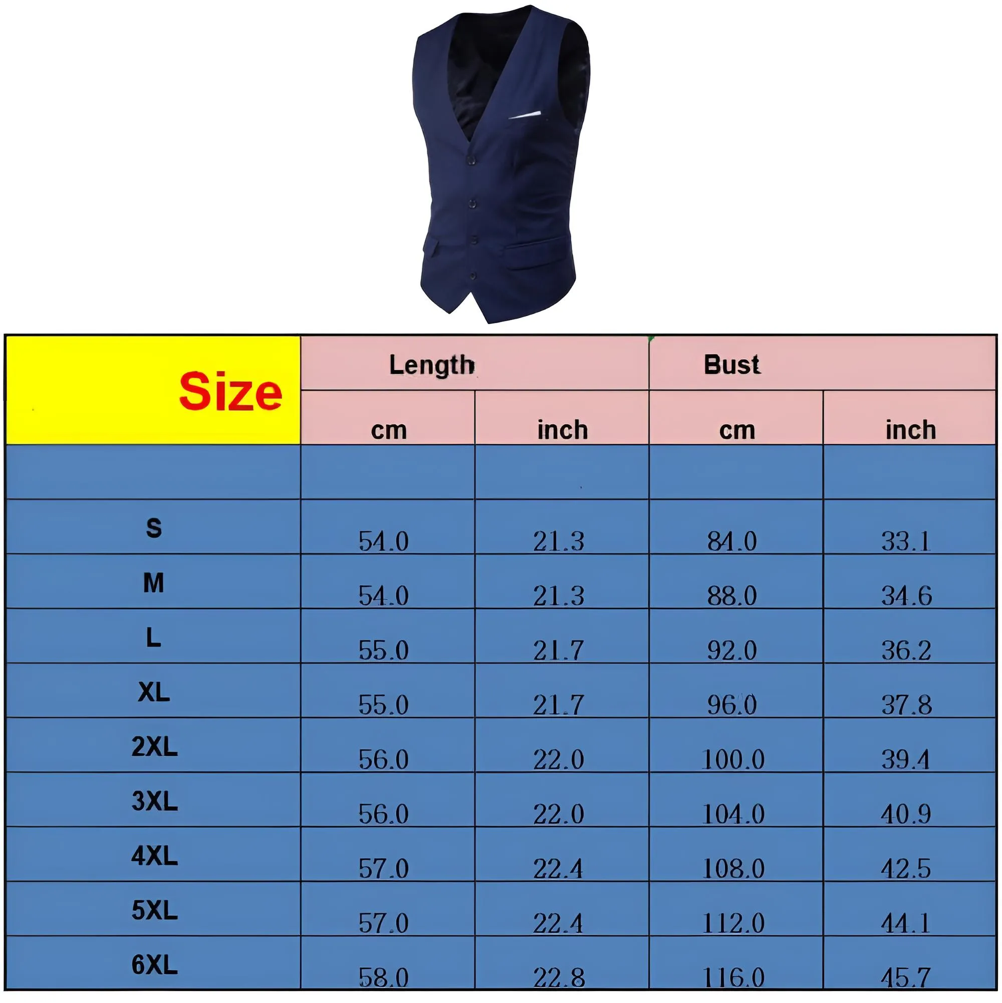 Slim Sleeveless Suit Vest