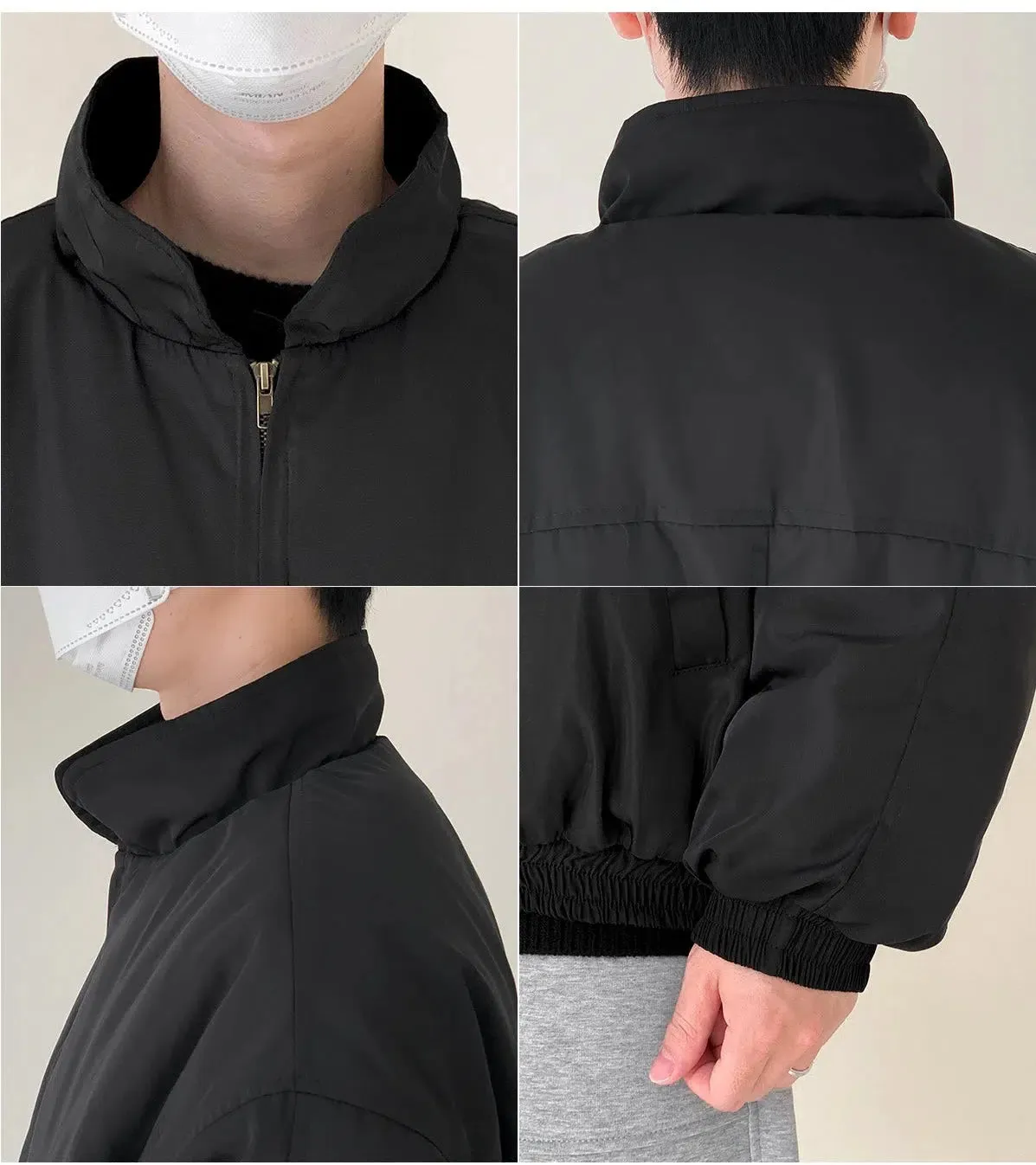 Soft Stand-collar Cotton Jacket