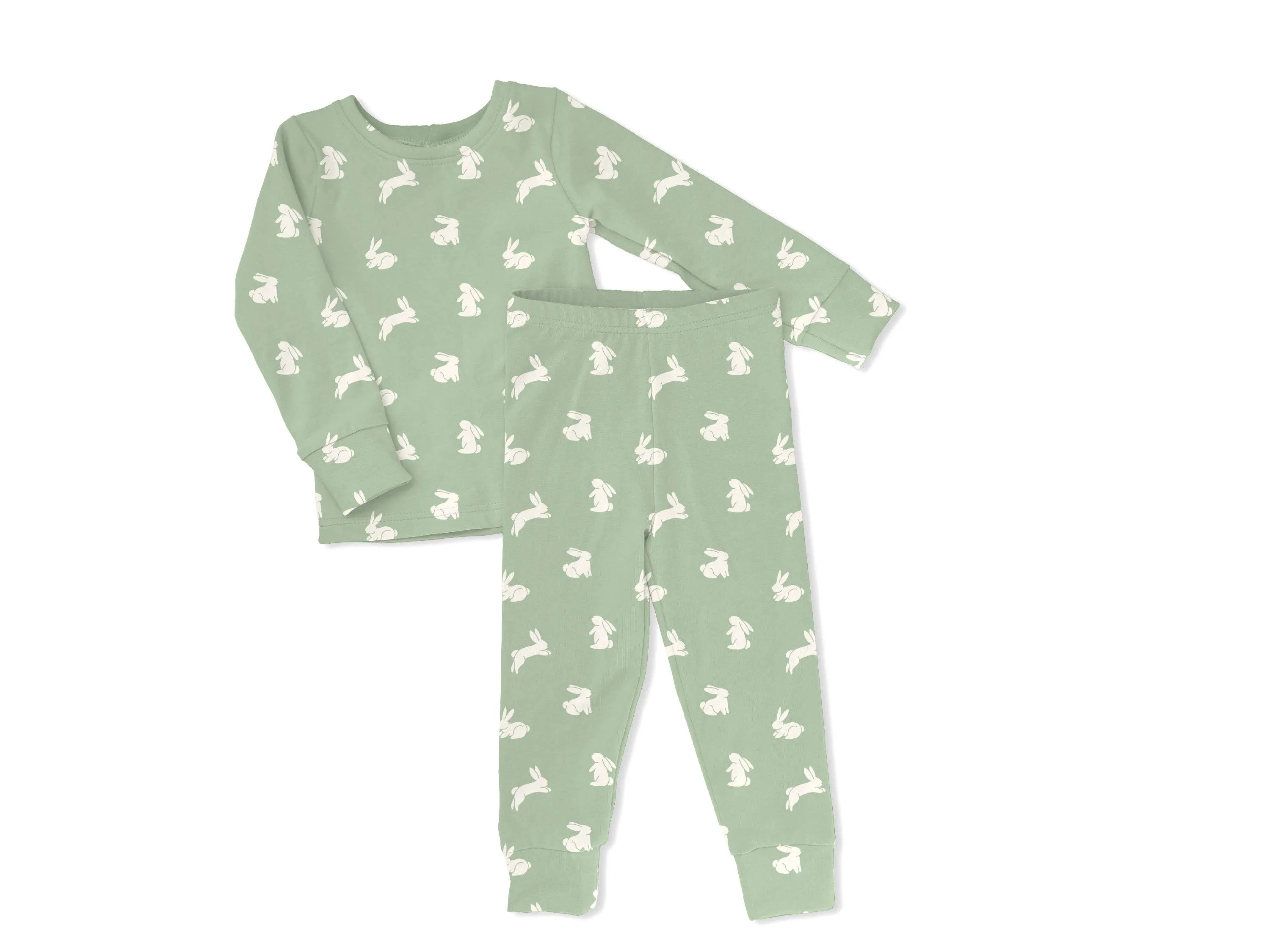 Spring Bunnies 2-Piece Bamboo Pajamas