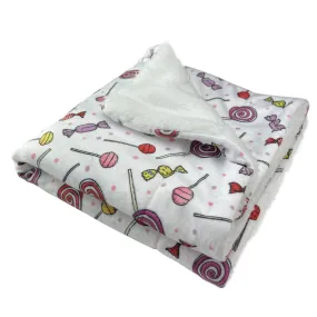 Ultra Soft Minky Sweet Candies Dog Blanket