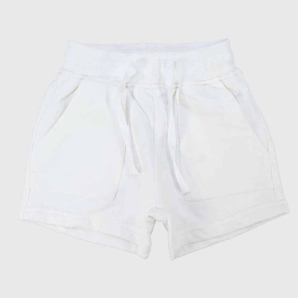 Unisex White Comfy Shorts