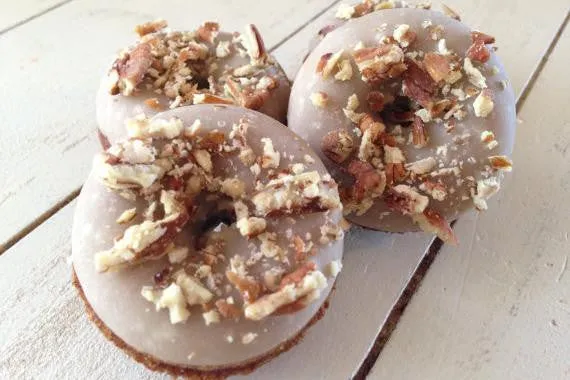 Vegan Brown Sugar and Maple Mini Cake Donut