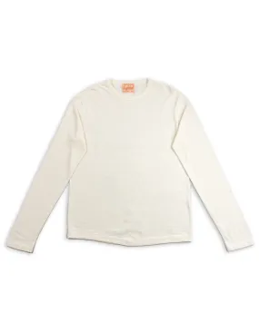 Wakayama Special Loopwheel L/S Tee - Cream