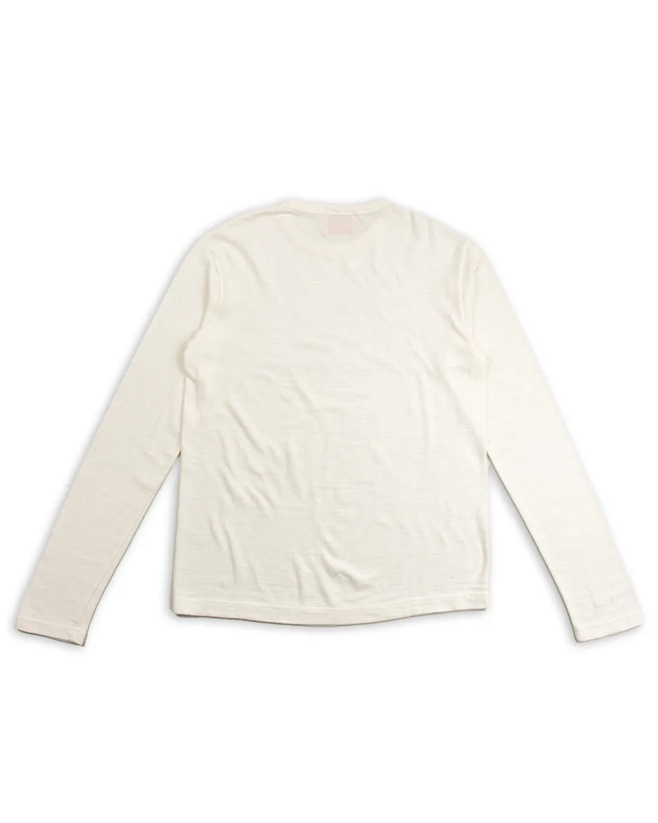 Wakayama Special Loopwheel L/S Tee - Cream