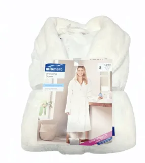 Women Dressing Gown Soft - White